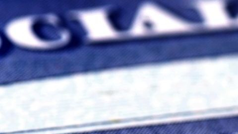 Foto de varios comprobantes de seguro social en Estados Unidos