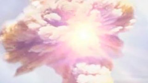 Representación de la explosión basada en pruebas del artista, que tenía el poder de 1.000 Hiroshimas. Allen West y Jennifer Rice, CC BY-ND