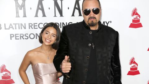 Pepe Aguilar y su hija Ángela.