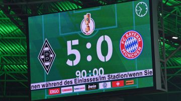 El Bayern de Munich sufrió una estrepitosa goleada de 5-0 a manos del Borussia Moenchengladbach