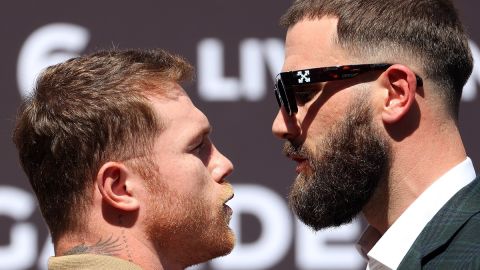 Canelo Alvarez v Caleb Plant - Press Conference