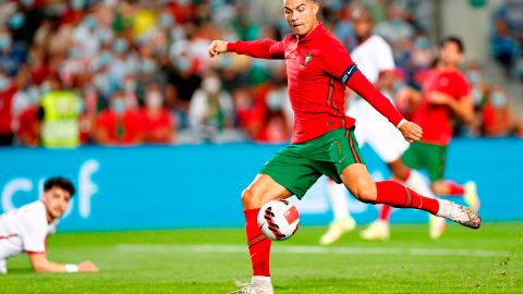 CR7 abrió el marcador frente a los cataríes en suelo portugués.