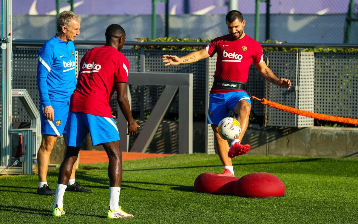 Good news for Barcelona: Dembélé and Agüero return to exercise with the group