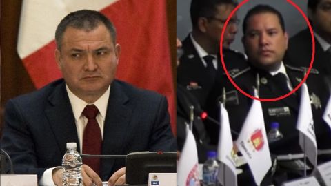 Iván Reyes Arzate (derecha) y Genaro García Luna.