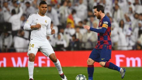 Casemiro enfrentó a Leo Messi en el último clásico.