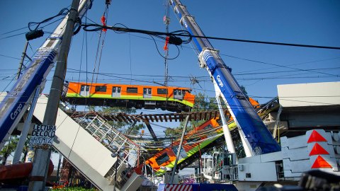 Empresa de Carlos Slim reparará tramo colapsado de la Línea 12 del Metro de la CDMX.
