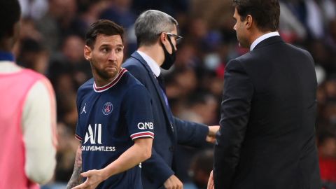 Mauricio Pochettino y Lionel Messi