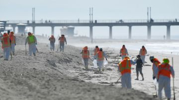 Gobernador de California visitó el condado de Orange para evaluar daños por el derrame de petróleo