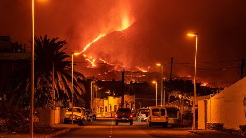 Volcán Cumbre Vieja en España