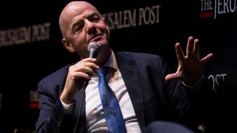 Infantino hizo la afirmación durante su visita a Israel.