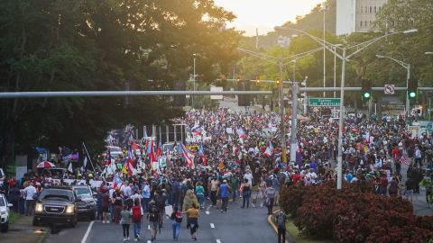 Protestas contra el sistema eléctrico en Puerto Rico.