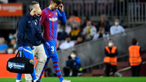 Piqué tuvo que ser sustituido en el minuto 70 del encuentro ante el Alavés.