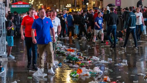 Un total de 92 personas fueron arrestadas durante los partidos de la Eurocopa jugados en Londres.