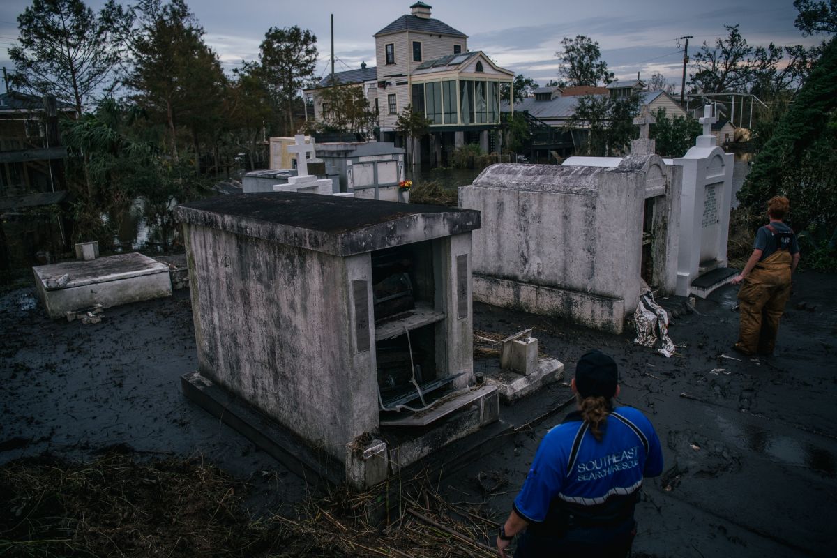 Coffins Unearthed by Hurricane Ida Still Out in Louisiana