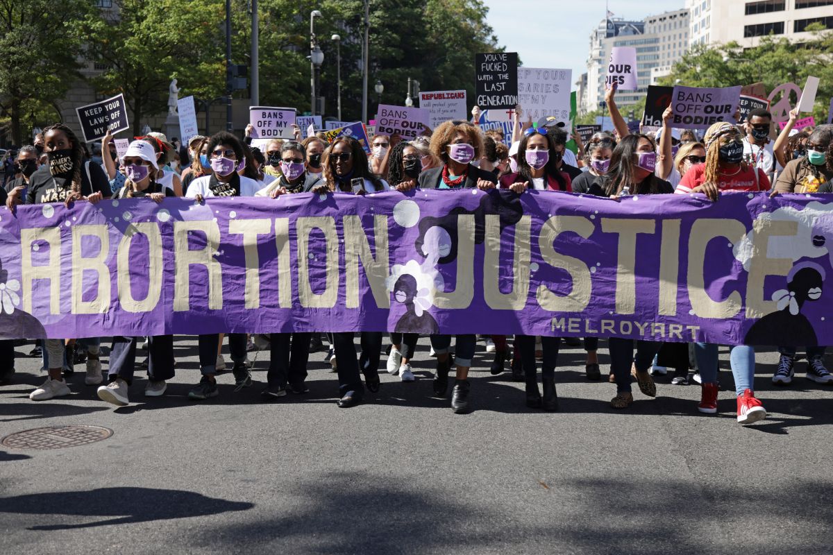 La Marcha de las Mujeres en Washington D.C. en defensa del derecho al aborto.