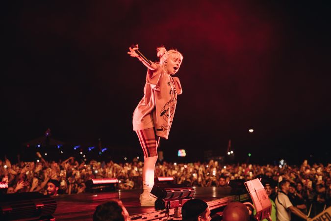 AUSTIN, TEXAS - OCTOBER 02: Billie Eilish performs onstage during Austin City Limits Festival at Zilker Park on October 02, 2021 in Austin, Texas. (Photo by Rich Fury/Getty Images)