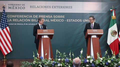 Antony Blinken y Marcelo Ebrard