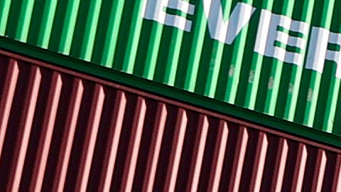 Contenedores retenidos en el Puerto de Los Ángeles.