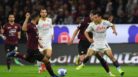 El mexicano salió titular en la victoria del Nápoli (Foto: Getty Images)