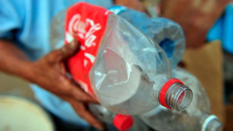 Botellas de plástico de Coca-Cola