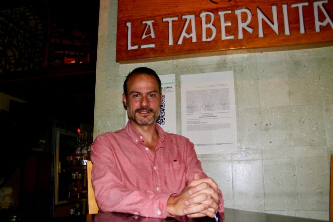 Alberto Quílez es también socio del restaurante La Tabernita en la CDMX. Foto: Gardenia Mendoza/Impremedia.