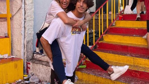 Lili Estefan con su hijo Lorencito