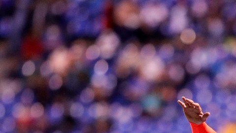 El centrocampista de Cruz Azul, 'Pol' Fernández, en un partido contra Puebla. (Foto: IMAGO7)
