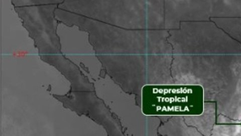 El Servicio Meteorológico Nacional de Mëxico prevé que Pamela siga debilitándose a medida que avanza la semana.