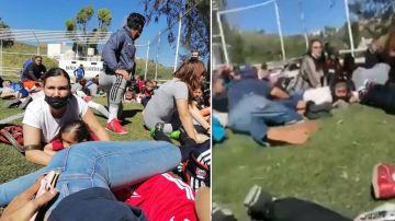 VIDEO: "No se paren, no se paren", asesinan a 4 policías cerca de canchas de futbol donde había familias y niños