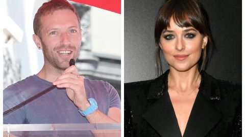 Chris Martin y Dakota Johnson