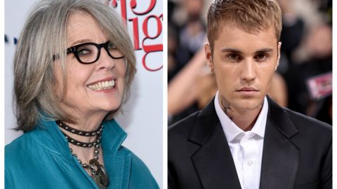 Diane Keaton y Justin Bieber
