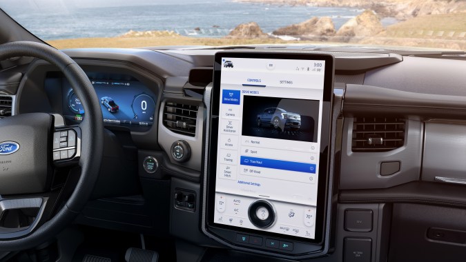 Foto del interior de la F-150 Lightning