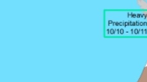 AccuWather prevé que el mal clima se siga moviendo hacia el norte hasta llegar a Canadá a mediados de esta semana.