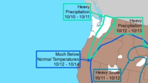 AccuWather prevé que el mal clima se siga moviendo hacia el norte hasta llegar a Canadá a mediados de esta semana.