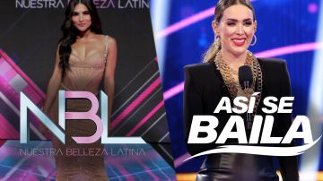 Alejandra Espinoza es la conductora de 'Nuestra Belleza Latina' y Jacky Bracamontes la de 'Así Se Baila'
