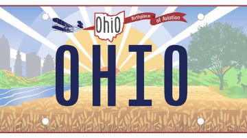 Foto de la nueva placa de matrícula de Ohio
