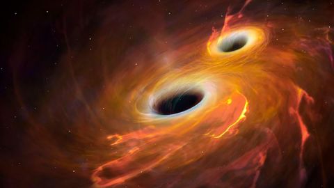 Las ondas gravitacionales surgen tras el choque violento entre dos objetos masivos, como los agujeros negros.