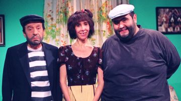 Florinda Meza, Édgar Vivar y Roberto Gómez Bolaños "Chespirito".