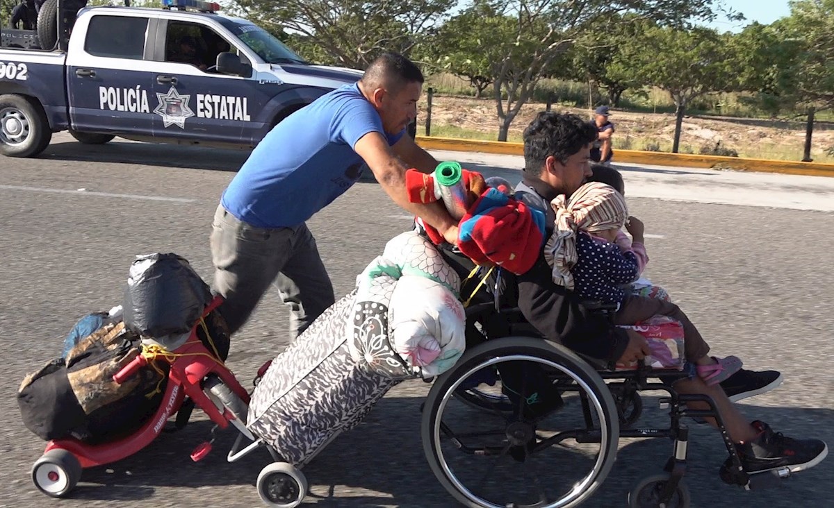 Caravana Migrante Avanza Por El Estado Mexicano De Oaxaca Con Destino A ...