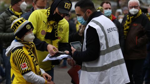 Aficionados del Borussia Dortmund.