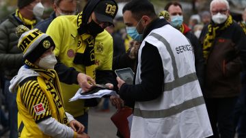 Aficionados del Borussia Dortmund.