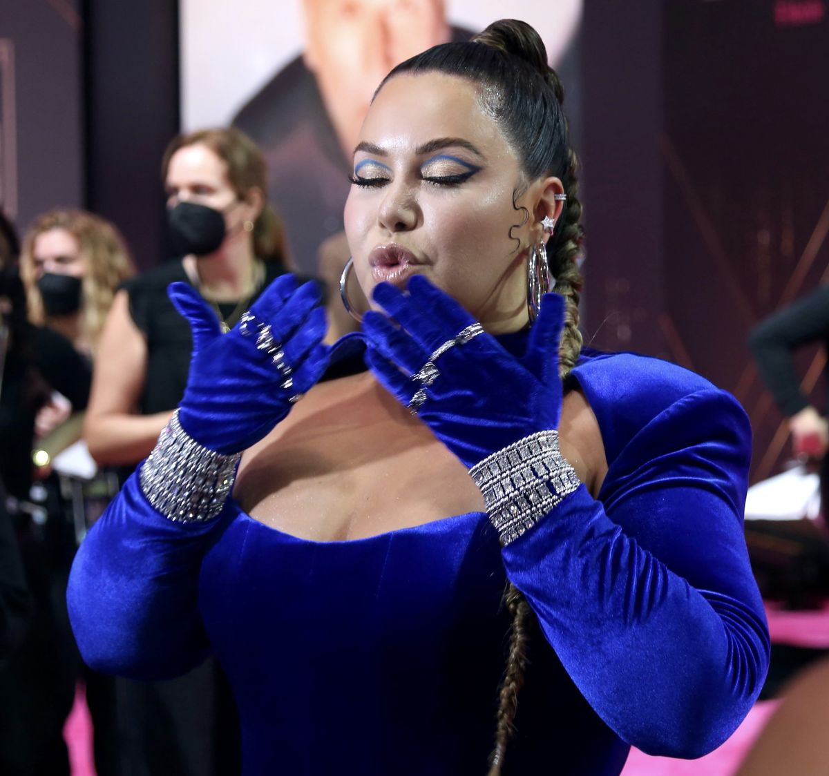 Chiquis Rivera was on a sexy latex kitty for a day