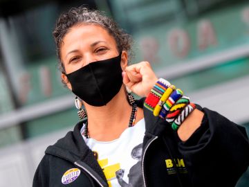 Melina Abdullah, cofundadora del capítulo ‘Black Lives Matter’ en Los Ángeles.