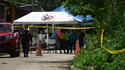Imagen de archivo de un hecho de violencia en El Salvador.