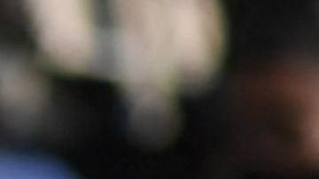 Una pancarta con el rostro de Alex Saab.