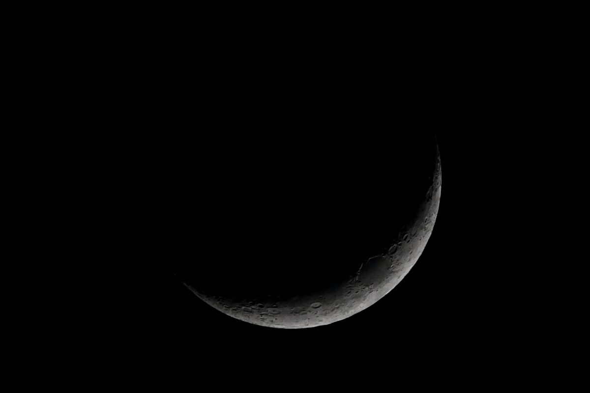 Imagen de archivo de la Luna, vista desde Sudamérica.