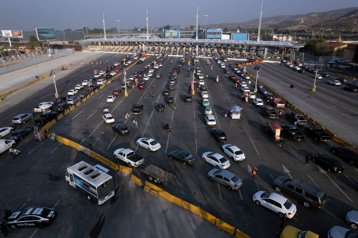 Black Friday: crossing times of up to an hour were recorded at the border with Mexico