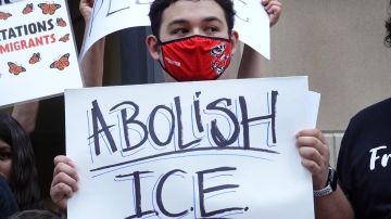 Manifestantes contra ICE en Chicago, Illinois, en una imagen de archivo.