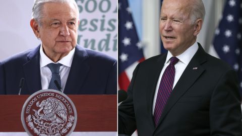 Los presidentes Andrés Manuel López Obrador y Joe Biden.