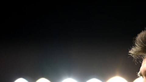 Messi en un partido de la UCL con el PSG